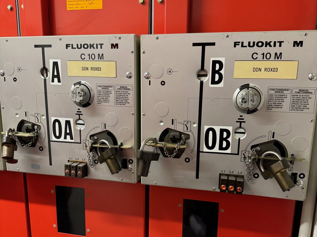 Cellules haute tension d'un poste de livraison